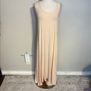 Vintage Y2K American Twist Peach Sleeveless Maxi Hi Low Sundress NWT